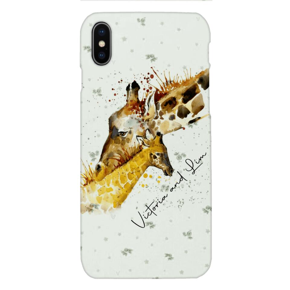 PERSONALIZED GIRAFFE PHONECASE QTHC2704