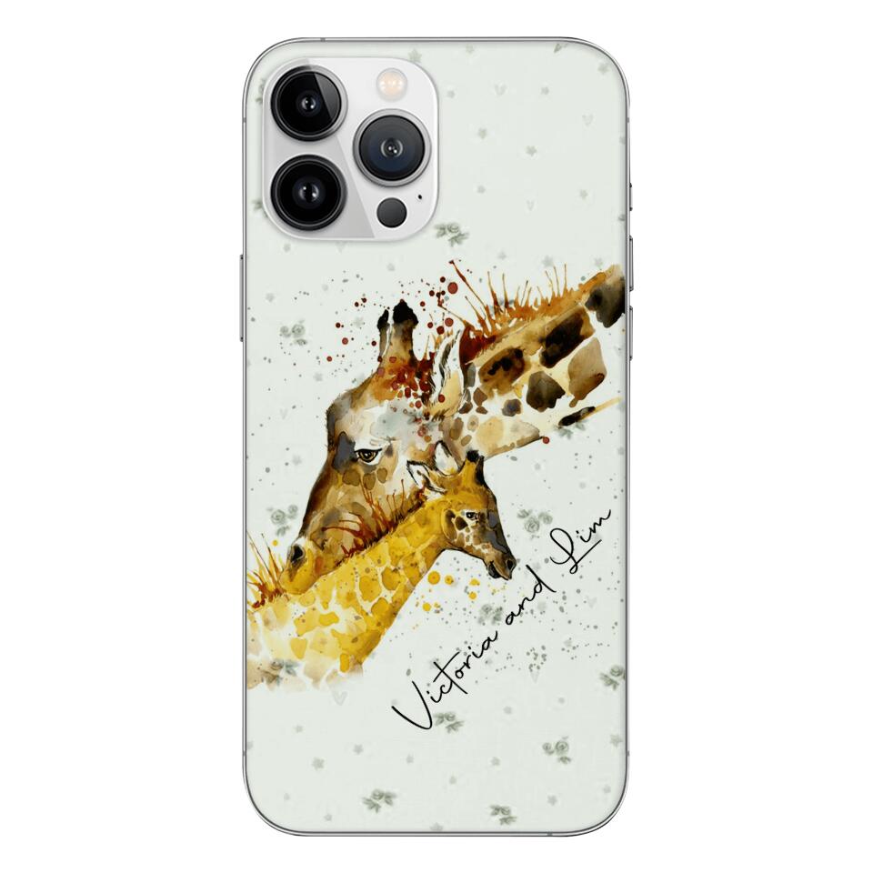 PERSONALIZED GIRAFFE PHONECASE QTHC2704