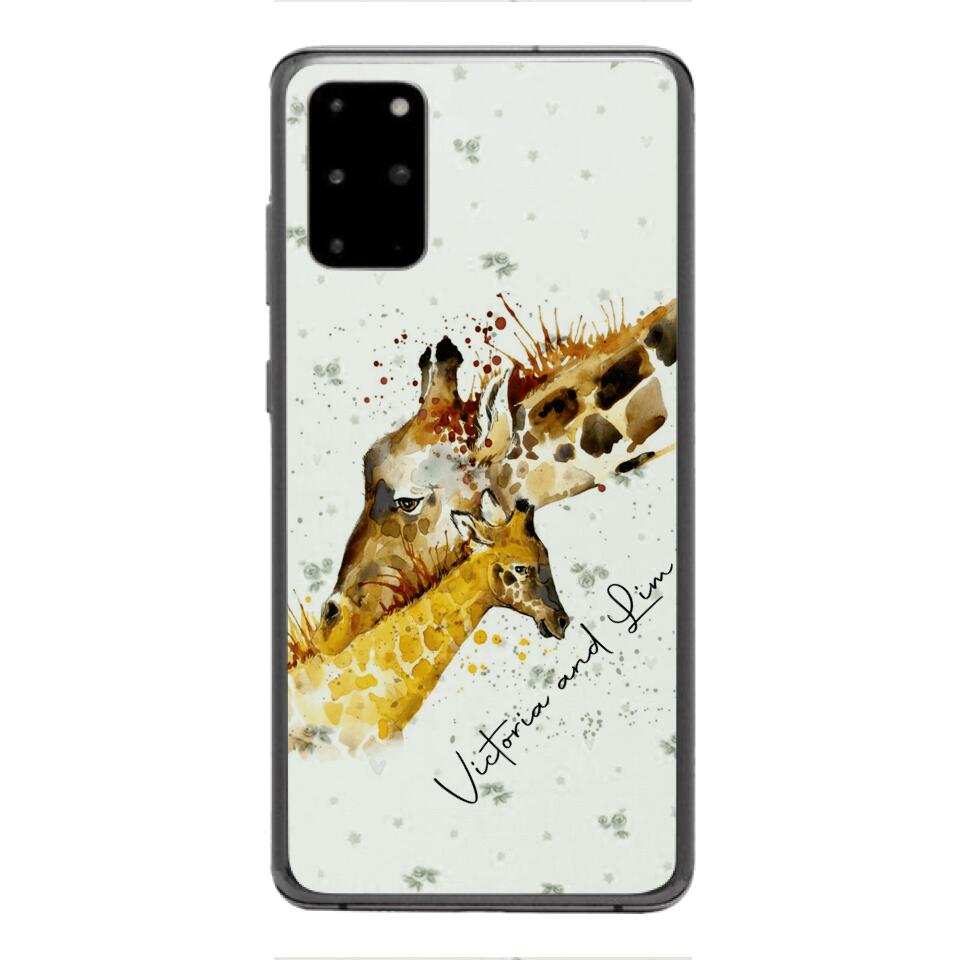 PERSONALIZED GIRAFFE PHONECASE QTHC2704