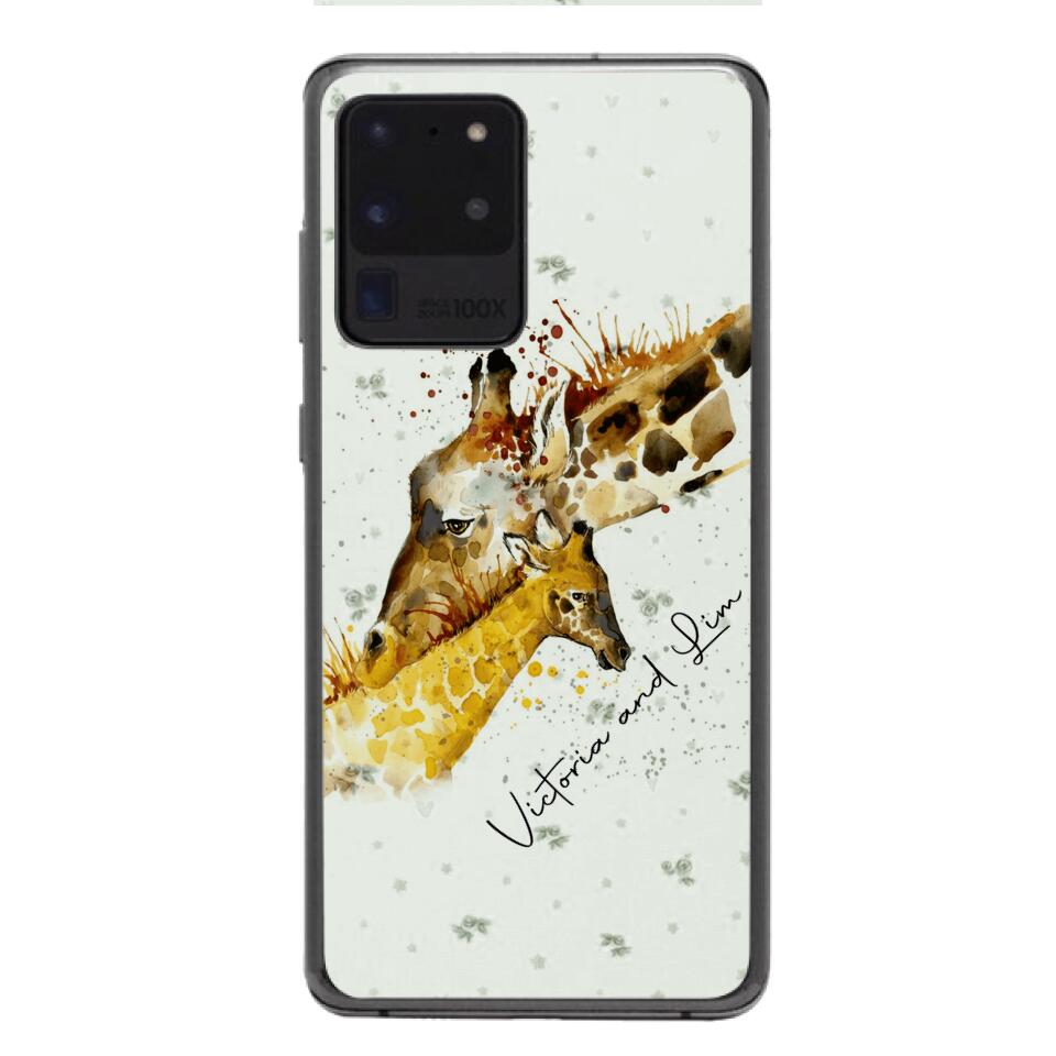 PERSONALIZED GIRAFFE PHONECASE QTHC2704