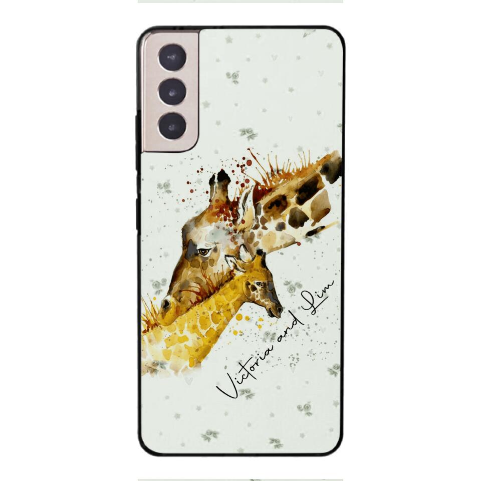 PERSONALIZED GIRAFFE PHONECASE QTHC2704