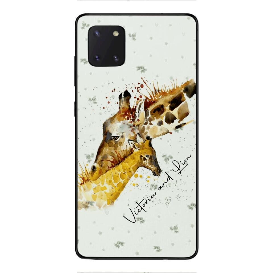 PERSONALIZED GIRAFFE PHONECASE QTHC2704