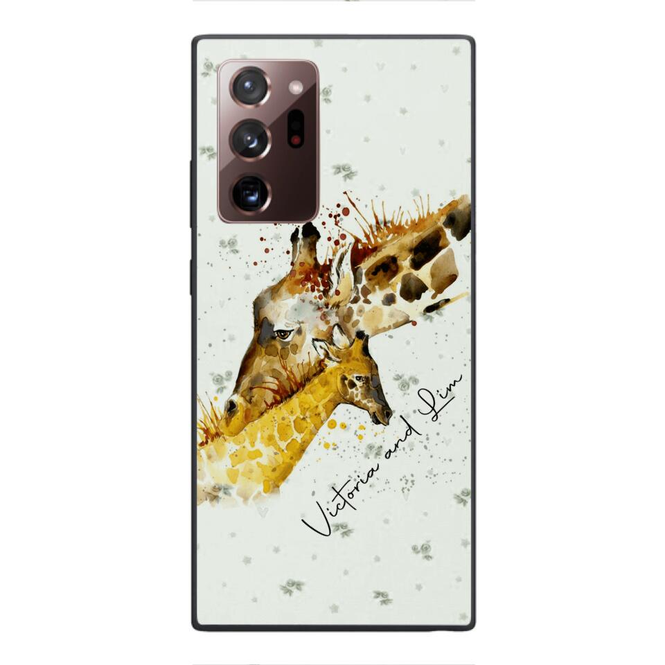 PERSONALIZED GIRAFFE PHONECASE QTHC2704