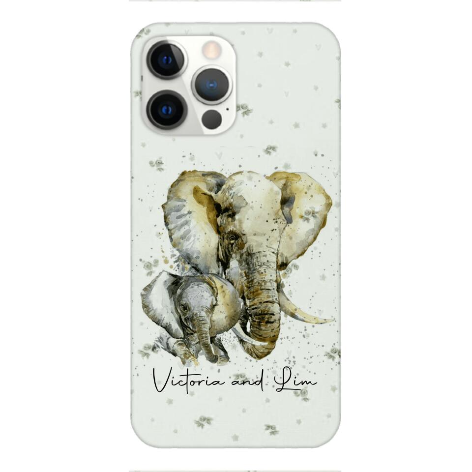 PERSONALIZED ELEPHANT PHONECASE QTHC2704