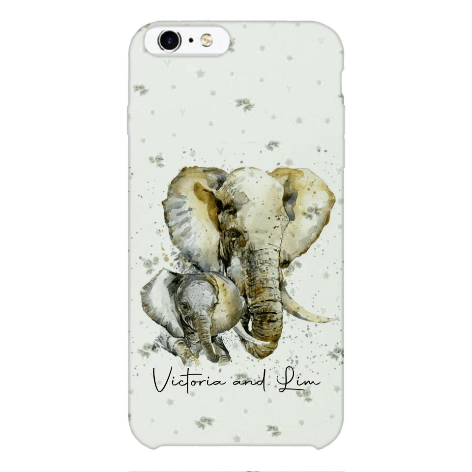 PERSONALIZED ELEPHANT PHONECASE QTHC2704