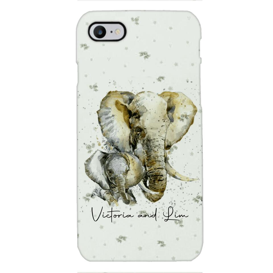 PERSONALIZED ELEPHANT PHONECASE QTHC2704