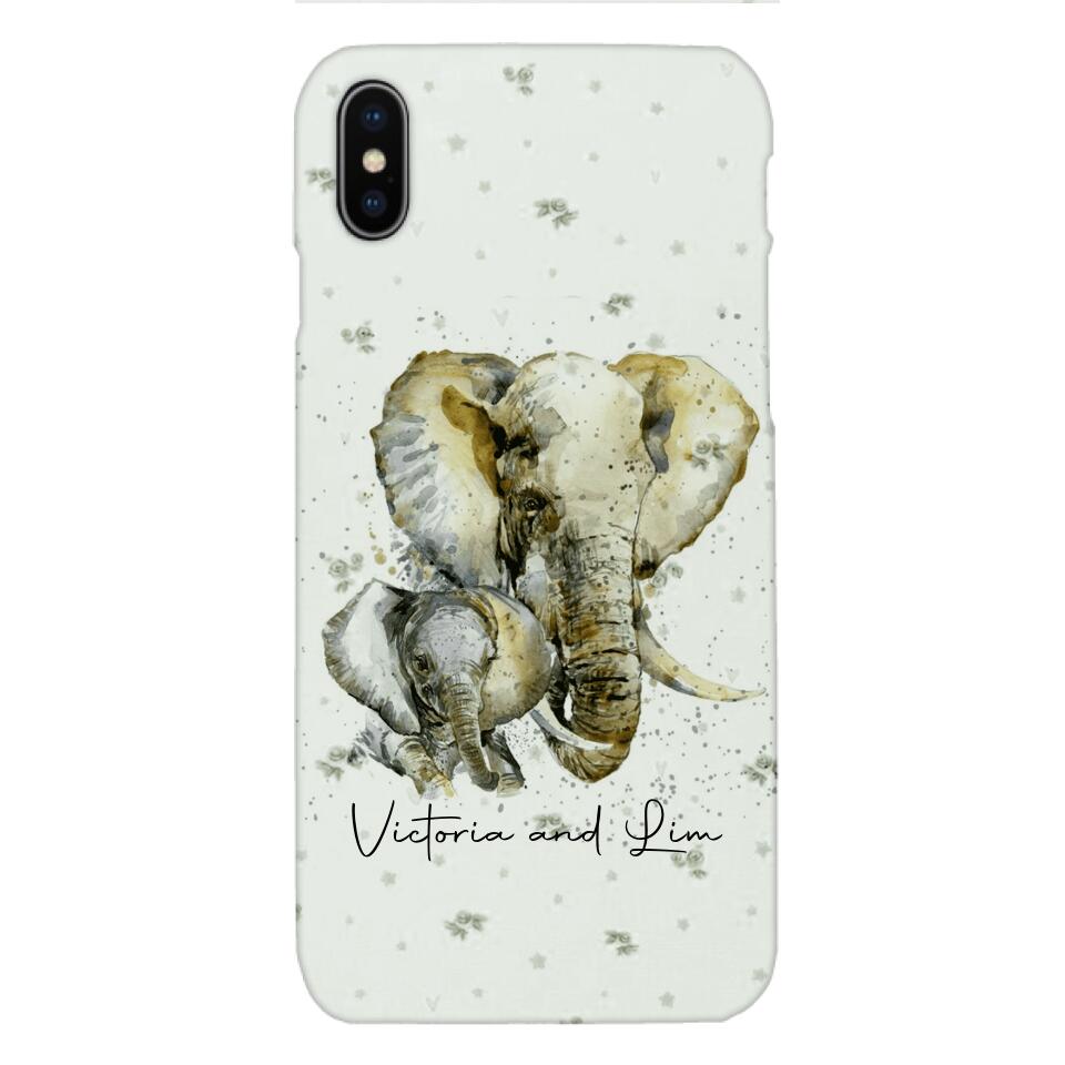 PERSONALIZED ELEPHANT PHONECASE QTHC2704