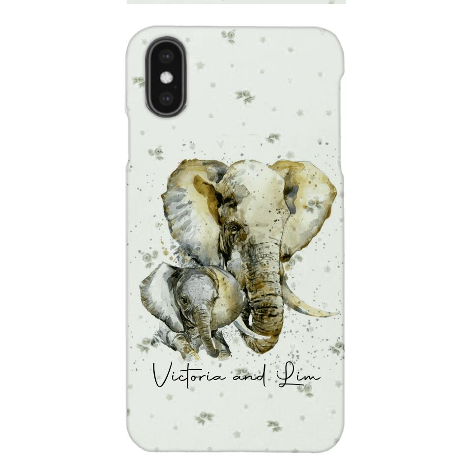 PERSONALIZED ELEPHANT PHONECASE QTHC2704