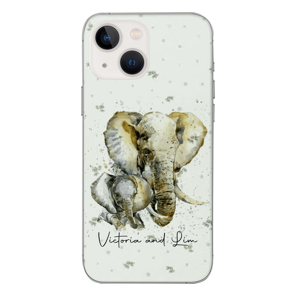 PERSONALIZED ELEPHANT PHONECASE QTHC2704