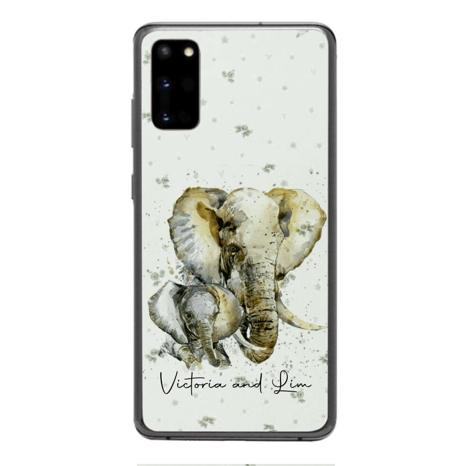 PERSONALIZED ELEPHANT PHONECASE QTHC2704