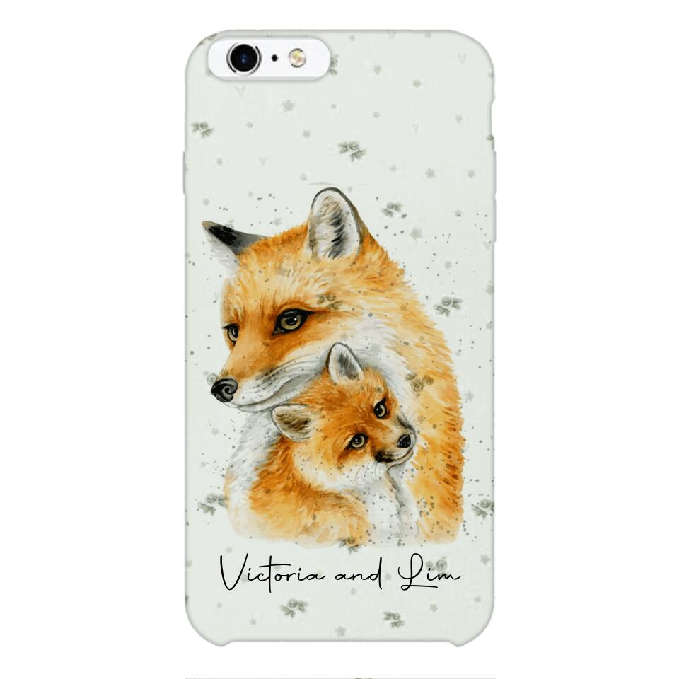PERSONALIZED FOX PHONECASE QTHC2704