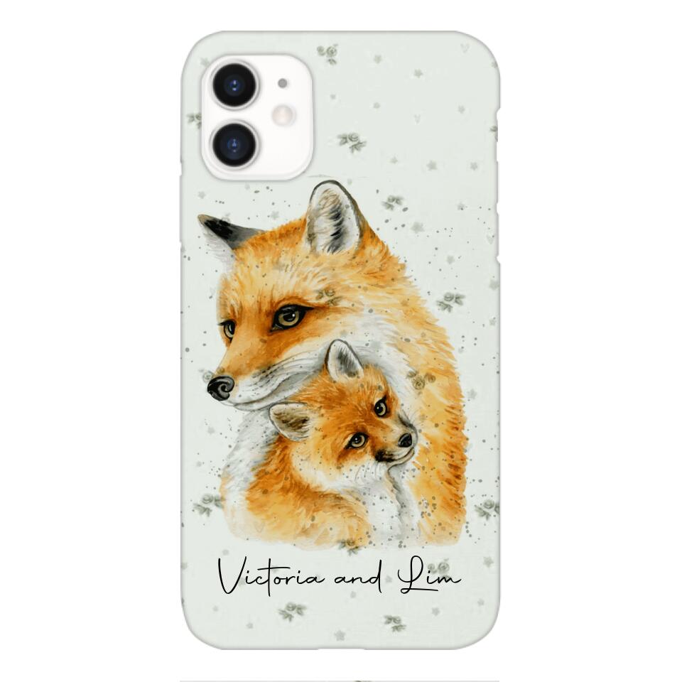 PERSONALIZED FOX PHONECASE QTHC2704