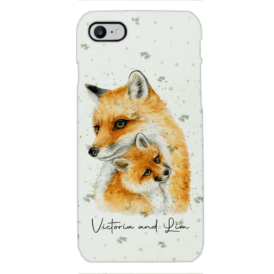 PERSONALIZED FOX PHONECASE QTHC2704