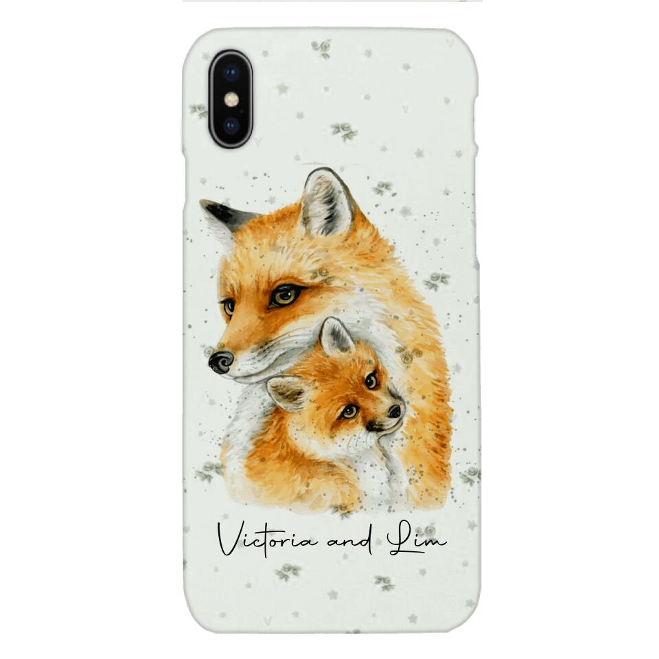 PERSONALIZED FOX PHONECASE QTHC2704