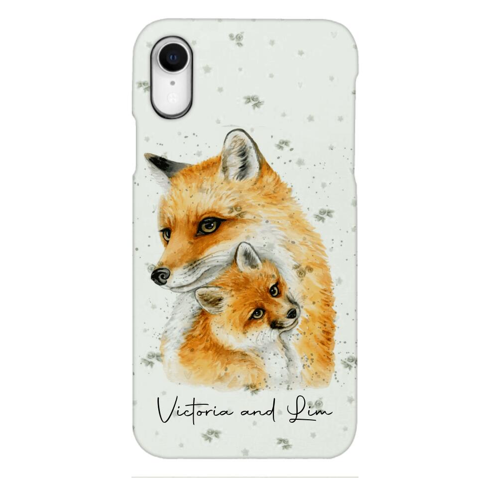 PERSONALIZED FOX PHONECASE QTHC2704