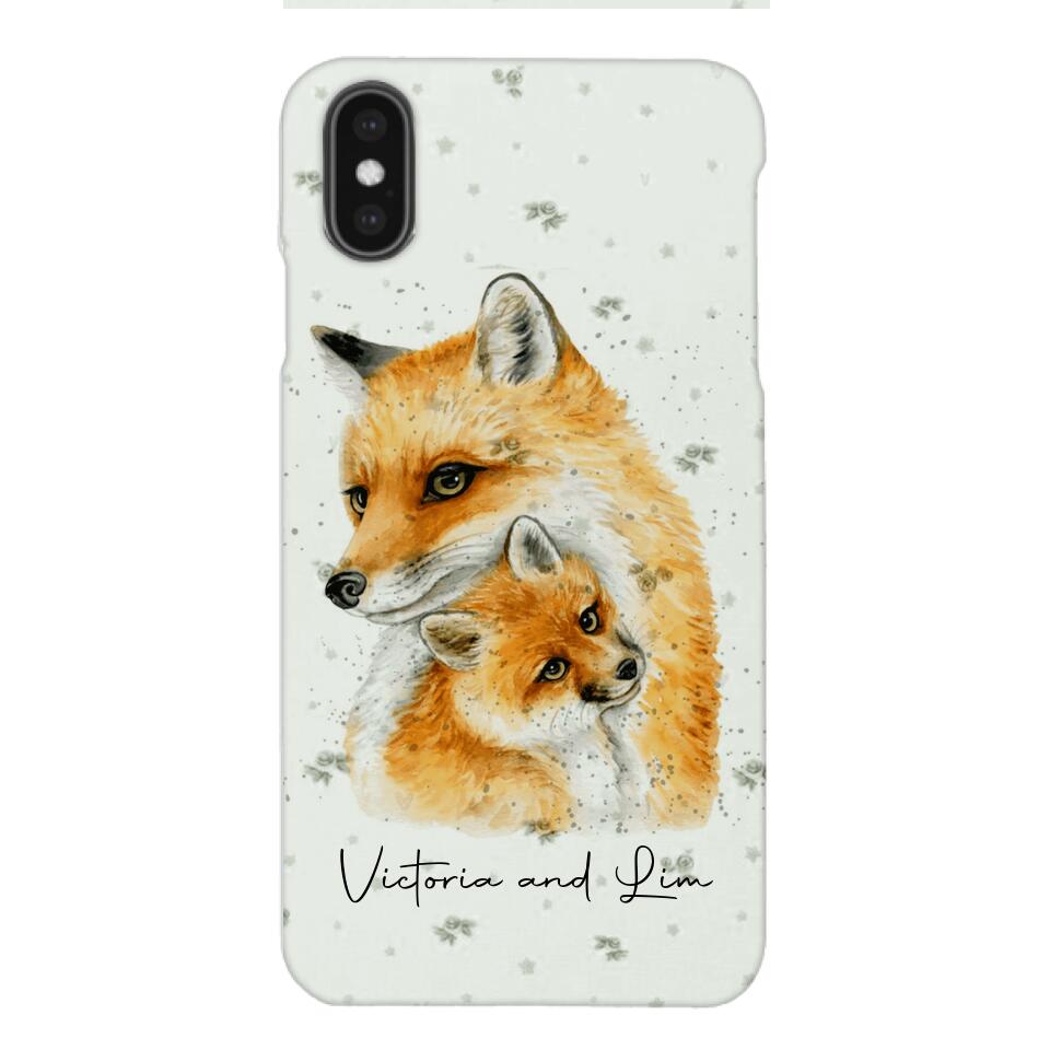 PERSONALIZED FOX PHONECASE QTHC2704