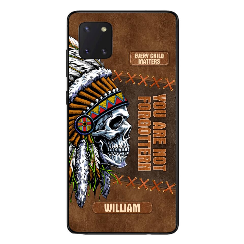 PERSONALIZED NATIVE AMERICAN EVERY CHILD MATTERS YOU ARE NOT FORGOTTEN PHONECASE QTDT2804