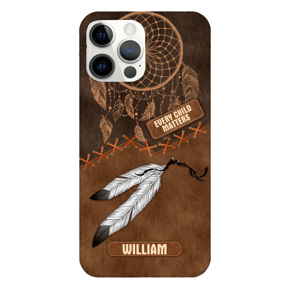 PERSONALIZED NATIVE AMERICAN EVERY CHILD MATTERS  PHONECASE QTDT2804