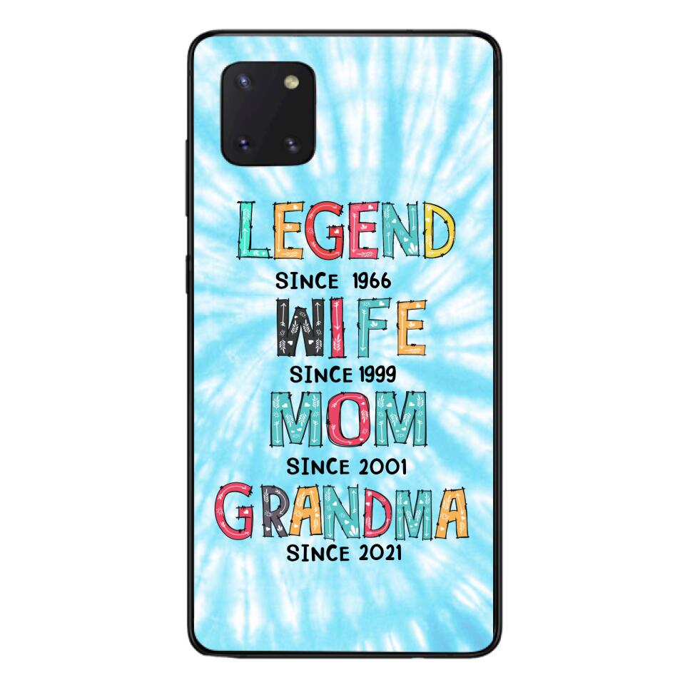 PERSONALIZED LEGEND WIFE MOM AND GRANDMA PHONECASE QTTN2804