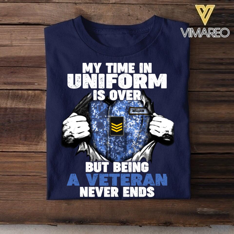 Personalized Netherland Veterans/Soldier Tshirt Printed 22APR-DT29