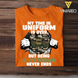 Personalized French Veterans/Soldier Tshirt Printed 22APR-DT29
