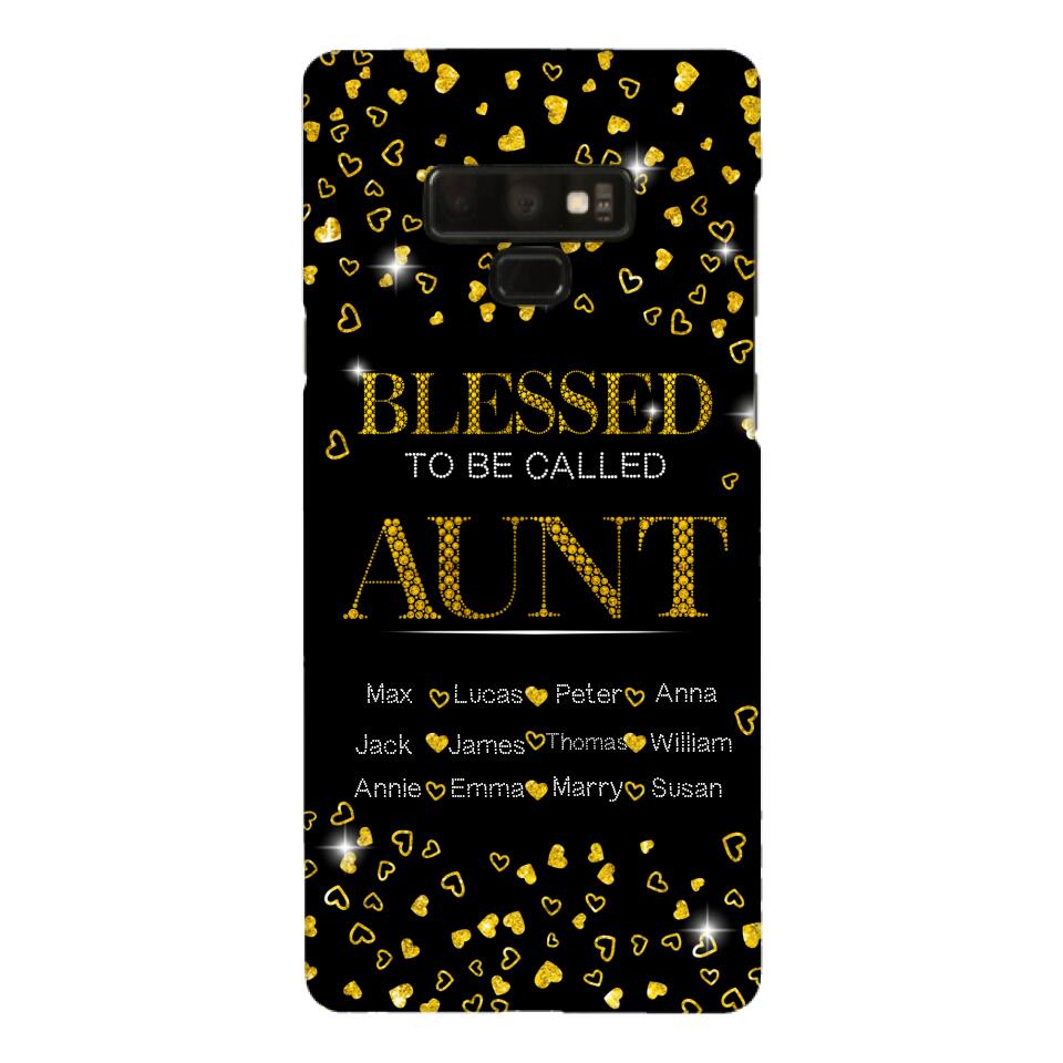 PERSONALIZED BLESSED TO BE CALLED GRANDMA KID NAME PHONECASE QTDT2904