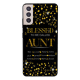 PERSONALIZED BLESSED TO BE CALLED GRANDMA KID NAME PHONECASE QTDT2904