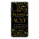 PERSONALIZED BLESSED TO BE CALLED GRANDMA KID NAME PHONECASE QTDT2904