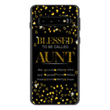 PERSONALIZED BLESSED TO BE CALLED GRANDMA KID NAME PHONECASE QTDT2904