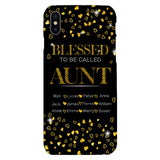 PERSONALIZED BLESSED TO BE CALLED GRANDMA KID NAME PHONECASE QTDT2904