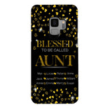 PERSONALIZED BLESSED TO BE CALLED GRANDMA KID NAME PHONECASE QTDT2904