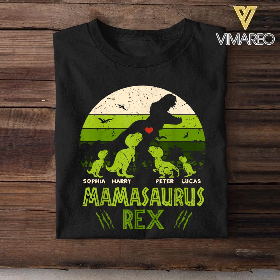 DH Personalized Mamasaurus Rex Tshirt Printed HC2904
