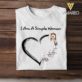 DH Personalized Girl Love Dog Tshirt Printed LN2904