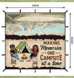 PERSONALIZED MAKING MEMORIES ONE CAMPSITE AT A TIME CAMPING WATERPROOF TARP COVER QTVQ0405