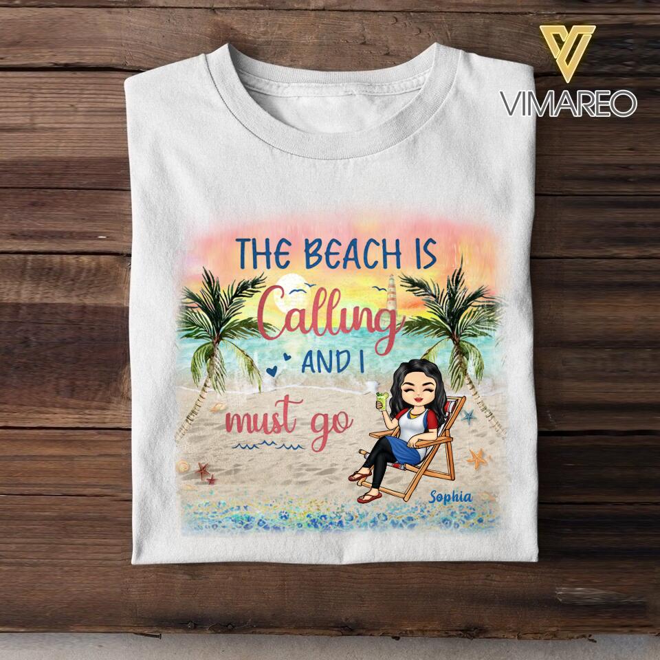 DH Personalized Girl Love Beach Tshirt Printed HC045