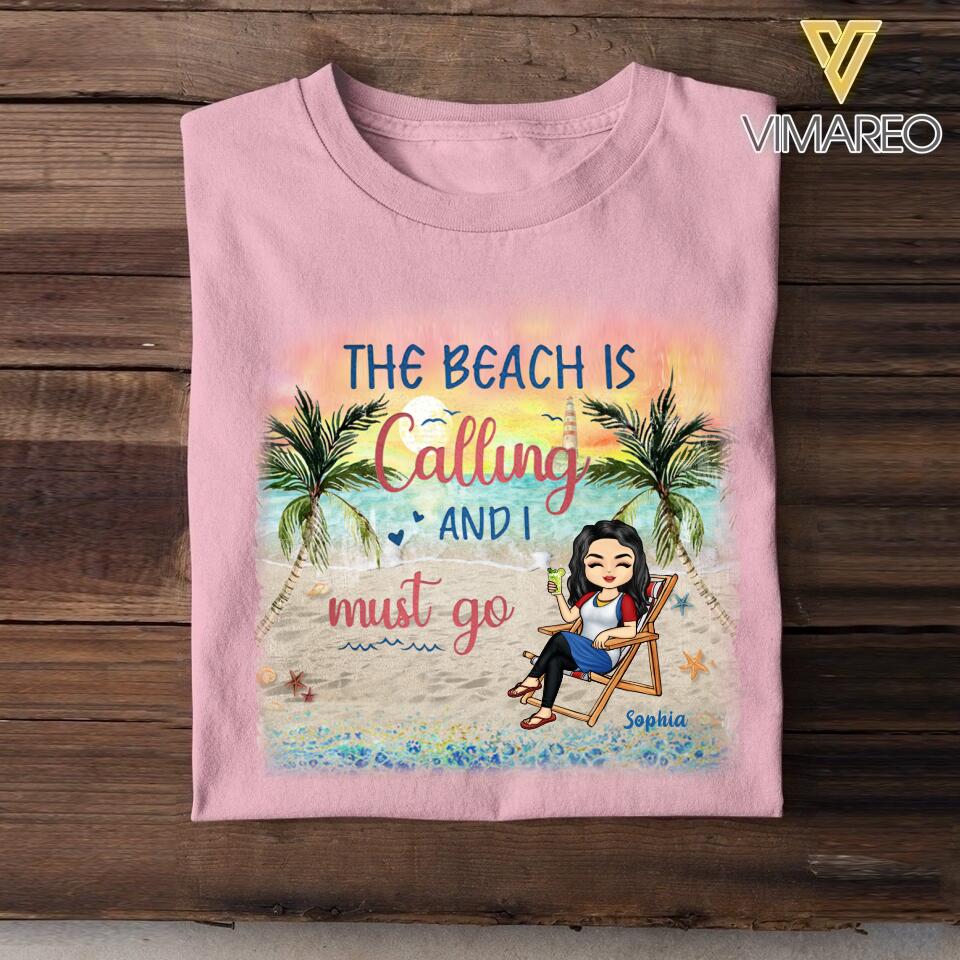 DH Personalized Girl Love Beach Tshirt Printed HC045