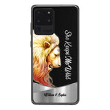 PERSONALIZED HE KEEPS ME SAFE SHE KEEPS ME WIFE COUPLE LION PHONECASE QTDT0505