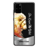 PERSONALIZED HE KEEPS ME SAFE SHE KEEPS ME WIFE COUPLE LION PHONECASE QTDT0505
