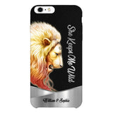 PERSONALIZED HE KEEPS ME SAFE SHE KEEPS ME WIFE COUPLE LION PHONECASE QTDT0505