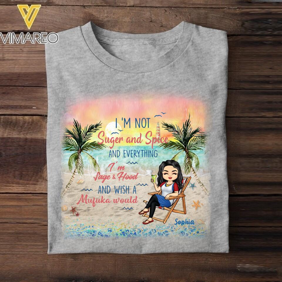 DH Personalized Girl Love Beach Tshirt Printed HC055