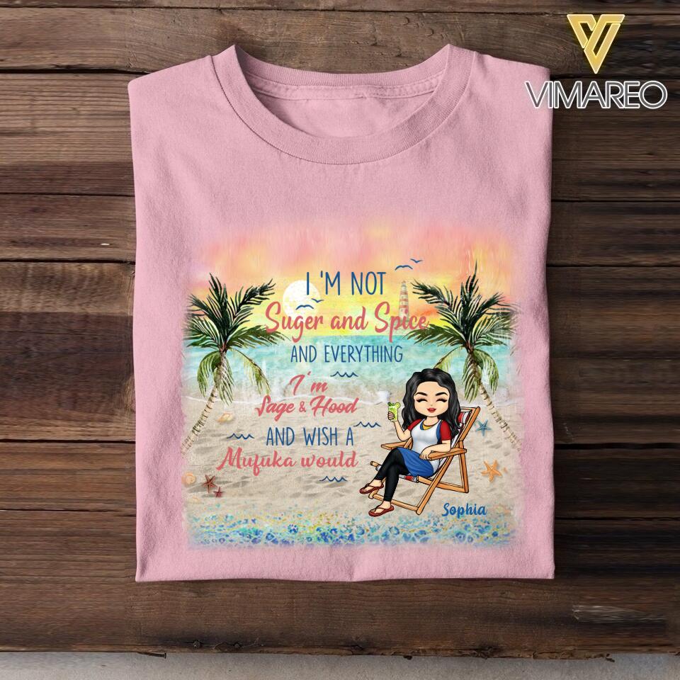 DH Personalized Girl Love Beach Tshirt Printed HC055