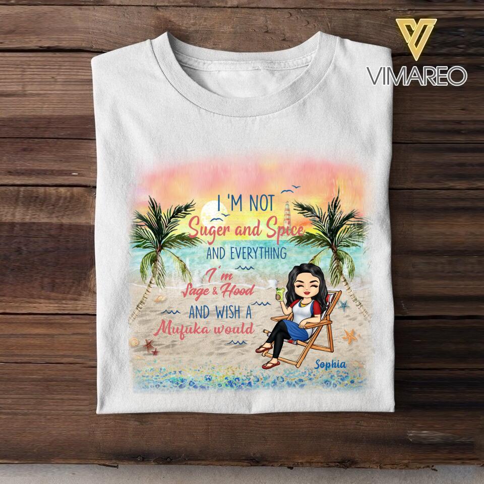 DH Personalized Girl Love Beach Tshirt Printed HC055