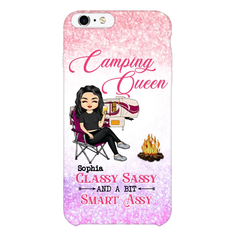Personalized Camping Queen Phone Case Printed 22MAY-DT05