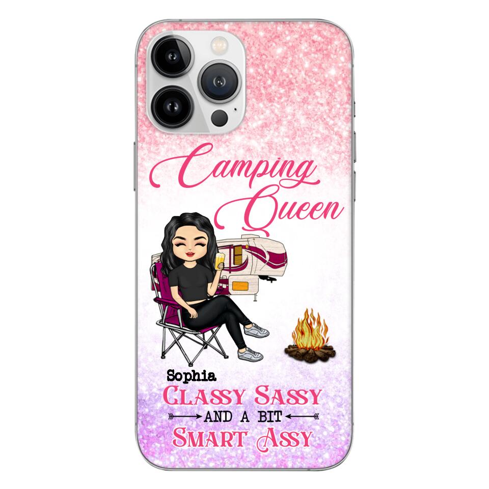 Personalized Camping Queen Phone Case Printed 22MAY-DT05