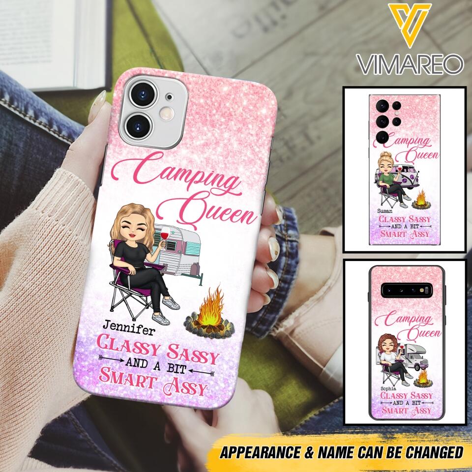 Personalized Camping Queen Phone Case Printed 22MAY-DT05