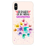 PERSONALIZED BLESSED TO BE CALLED GRANDMA HAND KID NAME PHONECASE QTTN0505