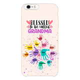 PERSONALIZED BLESSED TO BE CALLED GRANDMA HAND KID NAME PHONECASE QTTN0505