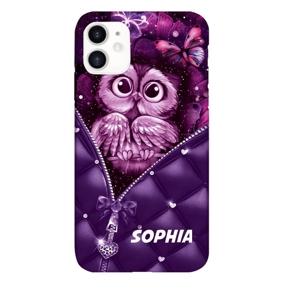 PERSONALIZED OWL LOVERS PHONECASE NQTN0505