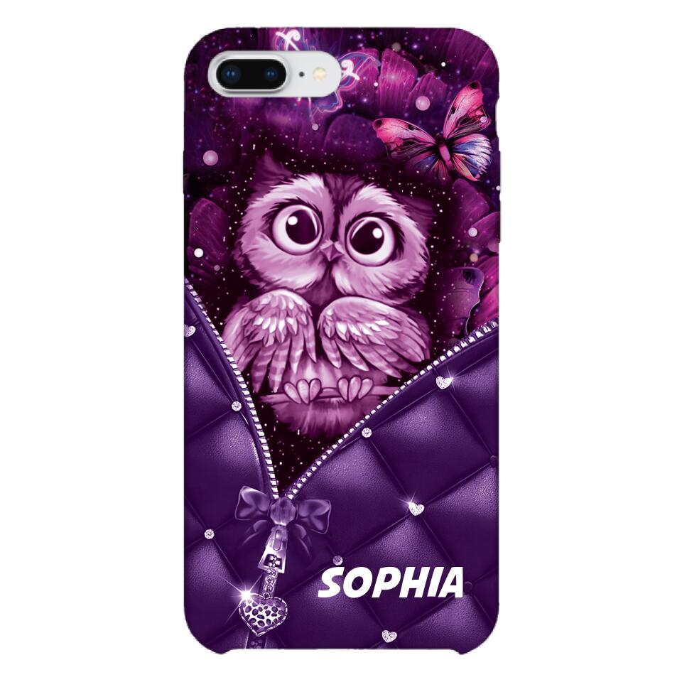 PERSONALIZED OWL LOVERS PHONECASE NQTN0505