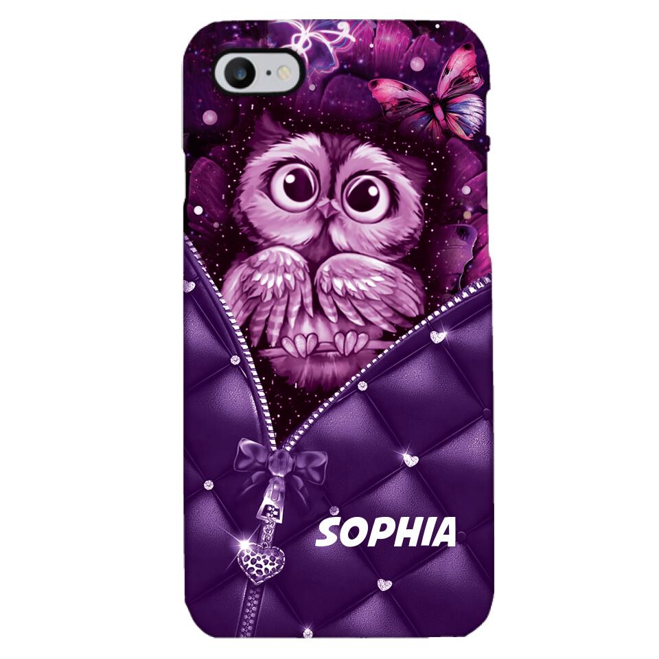 PERSONALIZED OWL LOVERS PHONECASE NQTN0505